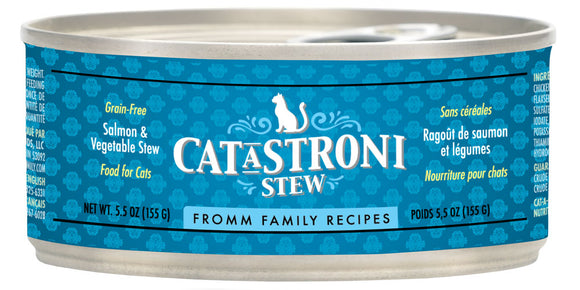 Fromm Family Recipes Cat-A-Stroni™ Salmon & Vegetable Stew Cat Food (5.5 oz, Single Can)