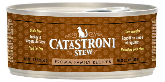 Fromm Family Recipes Cat-A-Stroni™ Turkey & Vegetable Stew Cat Food (5.5 oz, Single Can)