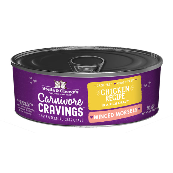 Stella & Chewy's Carnivore Cravings - Minced Morsels Chicken Recipe for Cats (2.8-oz)