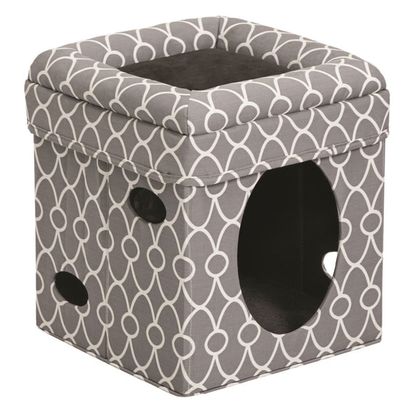Midwest Home for Pets Curious Cat Cube - Gray (1 count)
