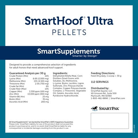 SmartPak SmartHoof® Ultra Pellets (3.8 lb Bucket - 56 day supply)