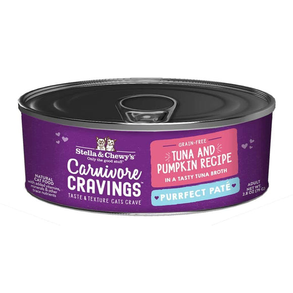 Stella & Chewy's Carnivore Cravings Purrfect Paté Tuna & Pumpkin Recipe Wet Cat Food (2.8-oz)