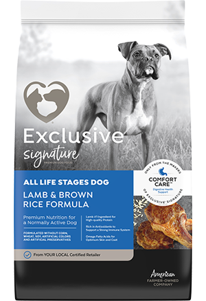 Exclusive® Signature® All Life Stages Lamb & Brown Rice Formula Dog Food (5 Lb)