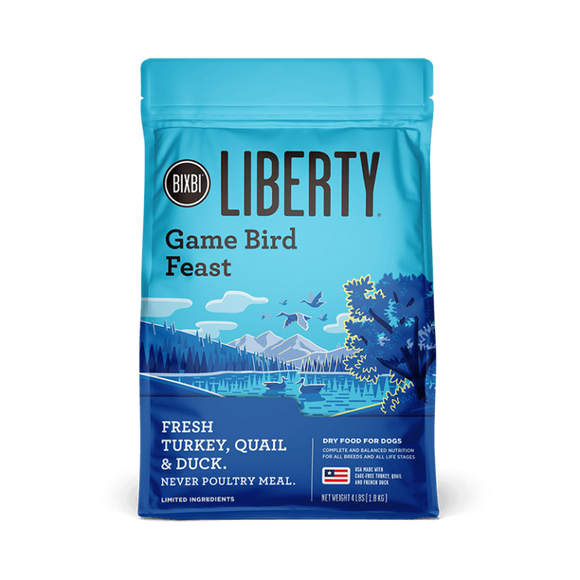 Bixbi Pet Liberty® Dry Food for Dogs – Game Bird Feast (22 lb)