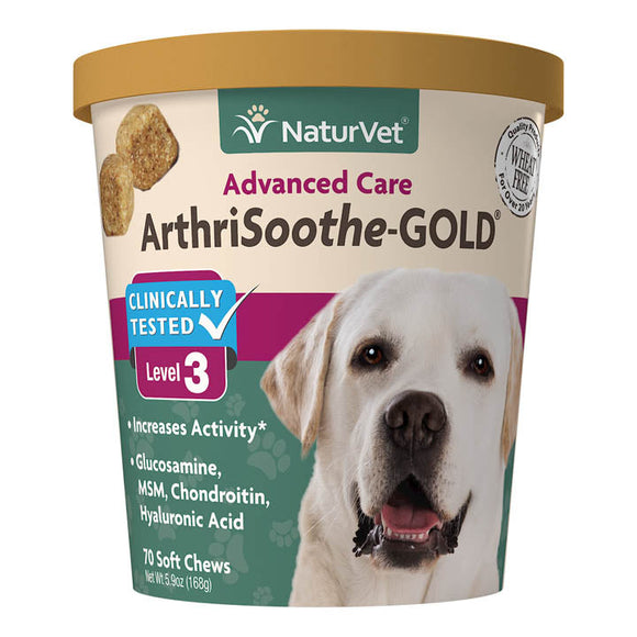 NaturVet ArthriSoothe-GOLD® Advanced Care Soft Chews (180 ct)