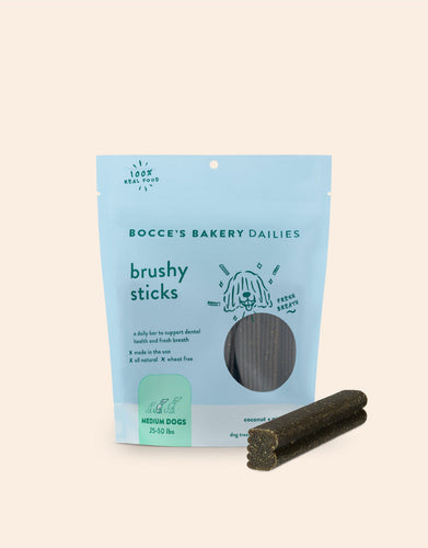 Bocce's Bakery Brushy Sticks Dental Bars (16 Count Medium - 13 Oz.)