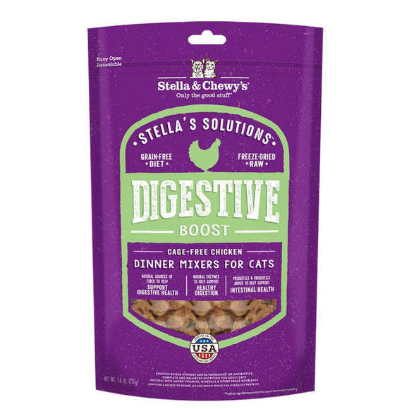 Stella & Chewy's Stella's Solutions Freeze-Dried Cat Chicken Recipe Dinner Morsels w/ Digestive Boost (7.5 oz)