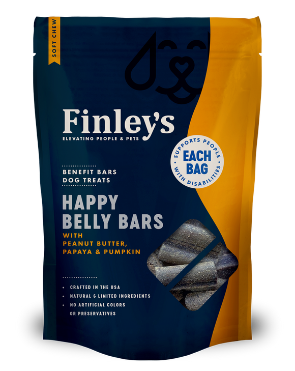 Finley's Happy Belly Soft Chew Benefit Bars Dog Treats (16 oz)