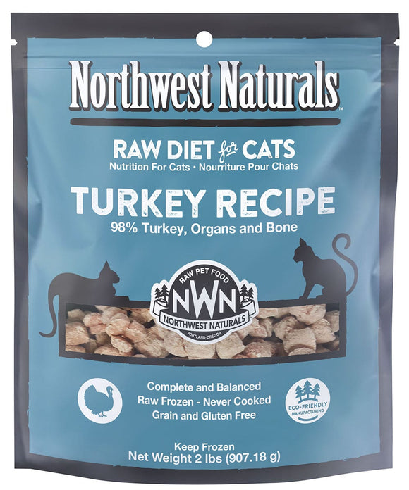 Northwest Naturals Frozen Cat Nibbles Turkey (2 lbs)