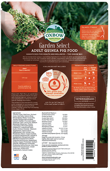 Oxbow Garden Select Adult Guinea Pig Food (4 lbs)