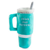 Haute Diggity Dog Snuggly Cup Teal Dog Toy