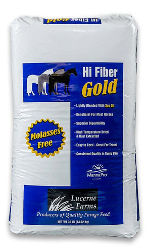 High-Fiber, Low-Sugar Horse Feed – Hi Fiber Gold (30 Lb)