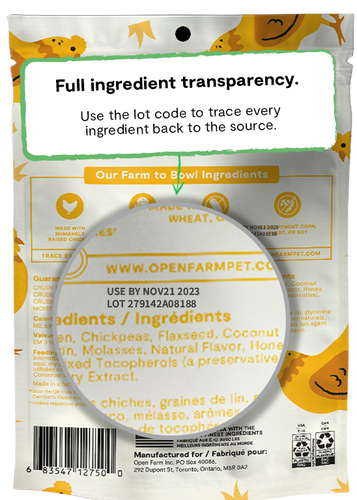 Open Farm Grain-Free Chicken Jerky Strips Dog Treats (5.6 Oz)