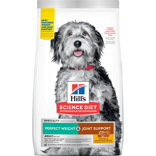 Hill's Science Diet Adult Perfect Weight & Joint Support Chicken Recipe Dry Dog Food