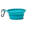 Messy Mutts Silicone Collapsible Bowl (Blue, Medium (3 Cup))