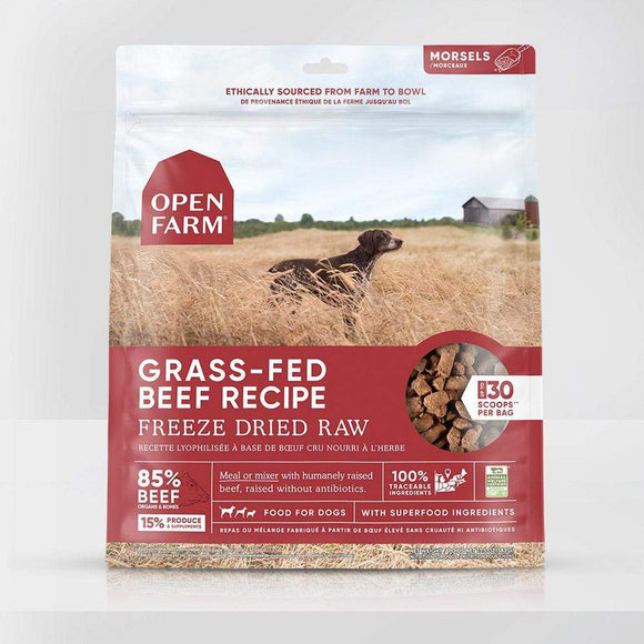 Open Farm Grass-Fed Beef Freeze Dried Raw Dog Food (3.5-oz)