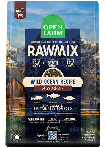 Open Farm Wild Ocean Ancient Grains RawMix for Dogs (3.5 Lbs)