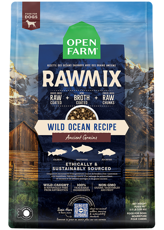 Open Farm Wild Ocean Ancient Grains RawMix for Dogs (3.5 Lbs)
