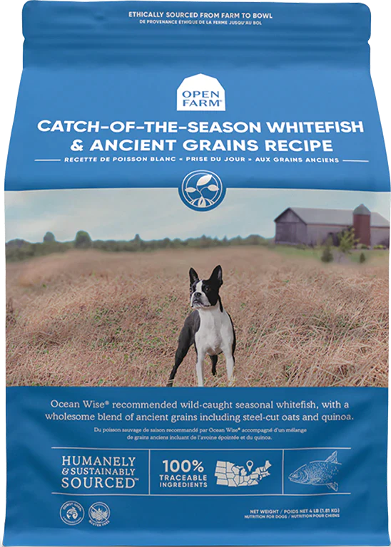 Open Farm Catch-of-the-Season Whitefish & Ancient Grains Dry Dog Food (4 Lb)