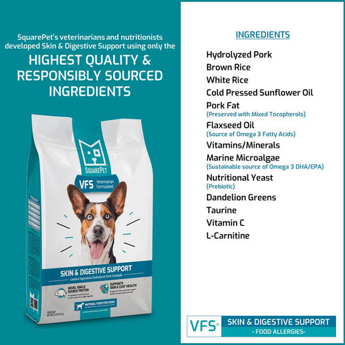 SquarePet® VFS Skin & Digestive Support Formula Dog Food (4.4 Lbs)