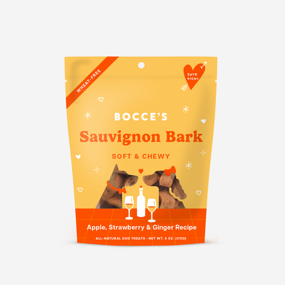 Bocce Bakery Valentine's Day Sauvignon Bark Soft & Chewy Dog Treats (6-oz)