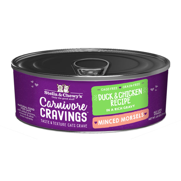 Stella & Chewy's Carnivore Cravings- Minced Morsels Duck & Chicken Recipe (2.8-oz)