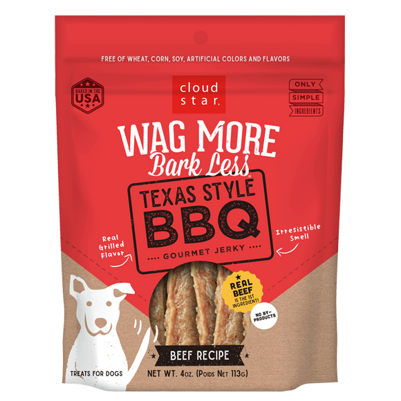 Cloud Star Wag More Bark Less Texas Style BBQ Beef Jerky (10 oz)