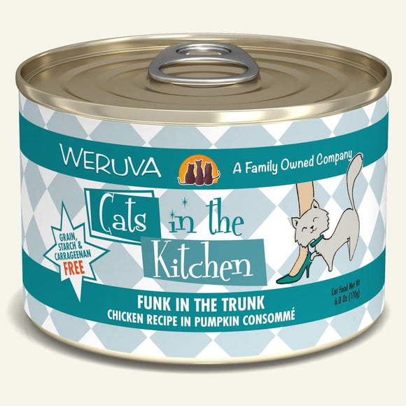Weruva Funk in the Trunk Chicken Recipe in Pumpkin Consommé Cat Food (3.2 oz, single can)
