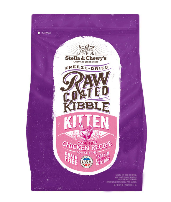 Stella & Chewy's Raw Coated Kitten Cage-Free Chicken Recipe (2.5 Lbs)