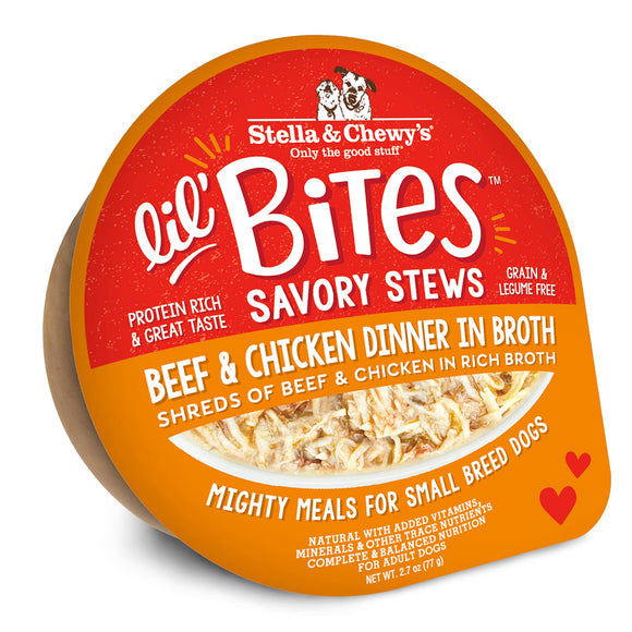 Stella & Chewy's Lil' Bites Savory Stews Beef & Chicken Dinner in Broth (2.7 oz)