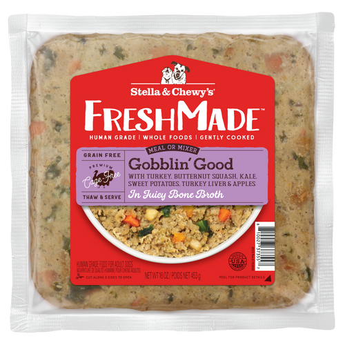 Stella & Chewy's FreshMade Gobblin' Good Gently Cooked Dog Food (16 Oz)