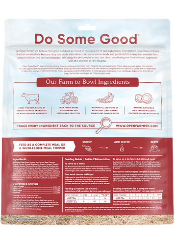 Open Farm Grass-Fed Beef Freeze Dried Raw Dog Food