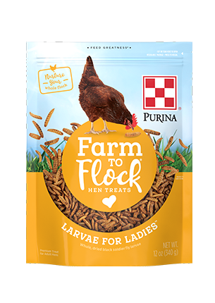 Purina® Farm to Flock® Larvae for Ladies™ Hen Treats