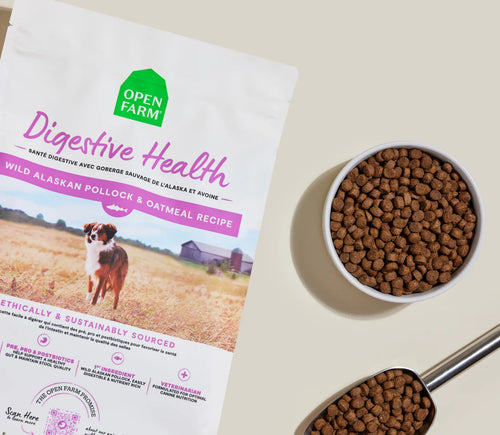 Open Farm Pollock & Oatmeal Digestive Health Dog Kibble