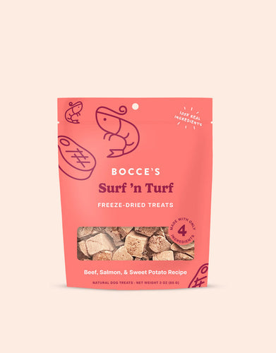 Bocce's Bakery Surf 'n Turf Freeze-Dried Dog Treats