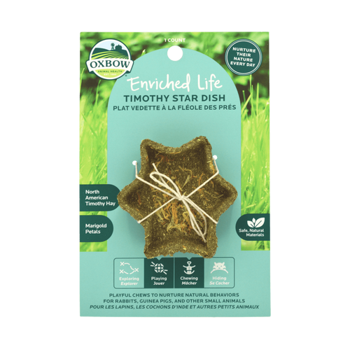 Oxbow Animal Health Enriched Life – Timothy Star Dish