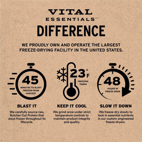 Vital Essentials Freeze-Dried Raw Protein Beef & Chicken Soft Nibs Meal or Mixer Cat Food