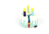 P.L.A.Y.  Party Time Bone-appetite Cake Dog Toy