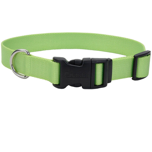 Coastal Adjustable Dog Collar with Metal Buckle (3/4 X 14-20, Black)