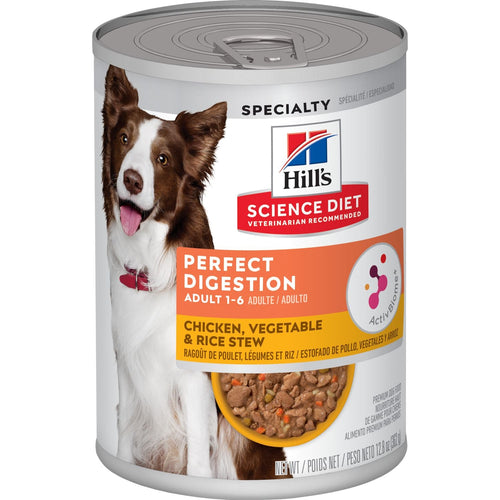 Hill's® Science Diet® Adult Perfect Digestion Chicken, Vegetable & Rice Stew Dog Food (12.8 oz)