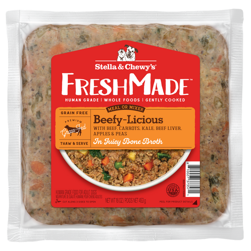 Stella & Chewy's FreshMade Beefy-Licious Gently Cooked Dog Food (16 Oz)