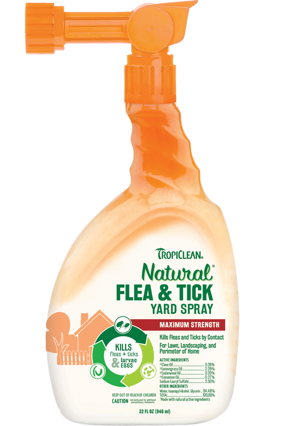TropiClean Natural Flea & Tick Yard Spray (32 oz)