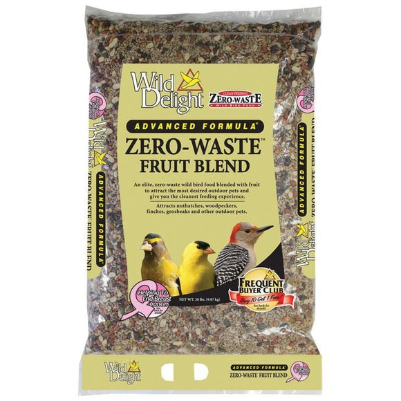WILD DELIGHT ZERO-WASTE FRUIT BLEND BIRD FOOD (5 lb)