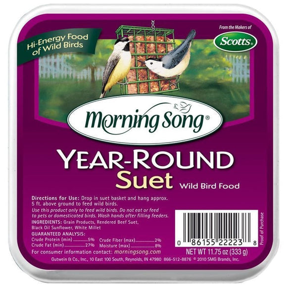MORNING SONG YEAR-ROUND SUET (11.75 oz)
