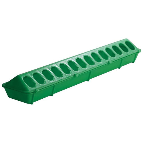 LITTLE GIANT FLIP-TOP PLASTIC POULTRY FEEDER (20 IN LIME GREEN)