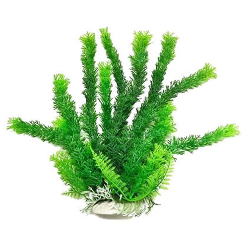 Aquatop Caromba-Like Weighted Aquarium Plant (6 IN - Yellow Tips)