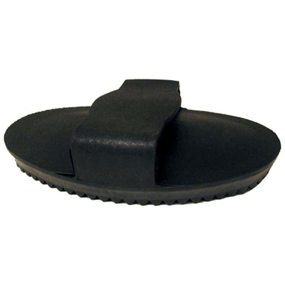 SOFT RUBBER CURRY BRUSH FOR HORSES (SMALL, BLACK)