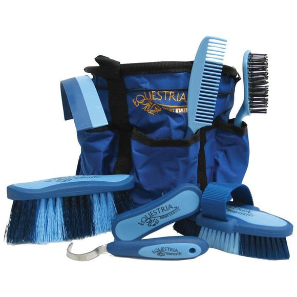 EQUESTRIA SPORT SERIES BOXED GROOMING SET (8 PIECE, BLUE)