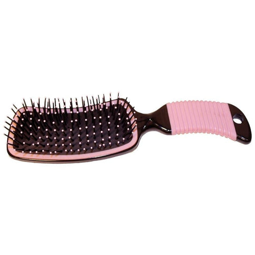 Curved Handle Mane and Tail Brush (RED)