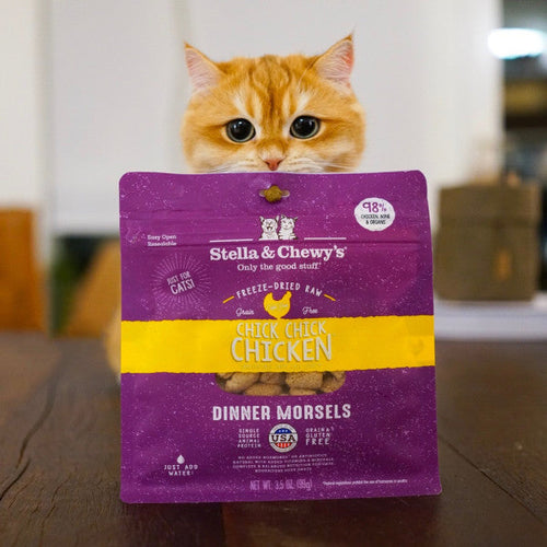 Stella & Chewy's Freeze-Dried Dinner Morsels Chick Chick Chicken Cat Food (3.5-oz)
